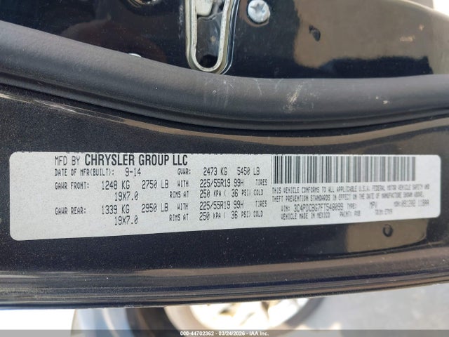 Auction sale of the 2015 Dodge Journey Sxt, vin: 3C4PDCBG7FT548099, lot number: 44702362