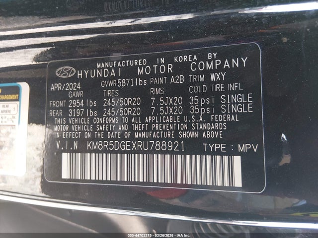 2024 HYUNDAI PALISADE KM8R5DGEXRU788921 Photo 8