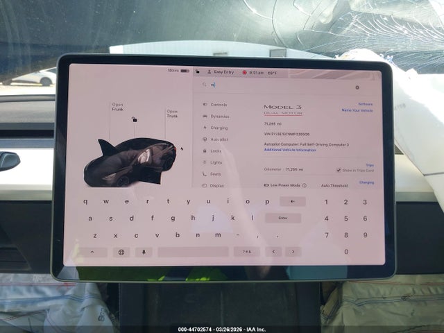 44702574 :رقم المزاد ، 5YJ3E1EC9MF035506 vin ، 2021 Tesla Model 3 Performance Dual Motor All-wheel Drive مزاد بيع