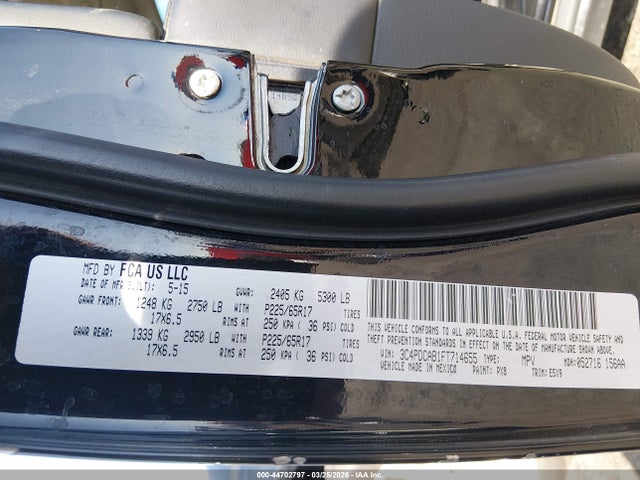 Dodge Journey American Value Pkg 2015 3C4PDCAB1FT714655 Image 9
