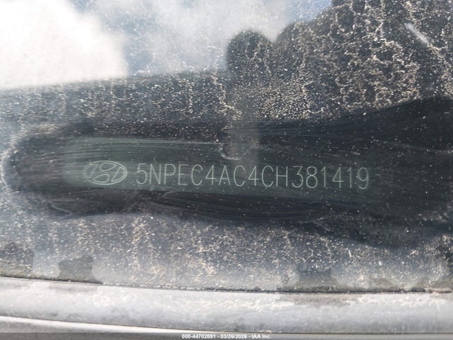 Продаж на аукціоні авто 2012 Hyundai Sonata Se, vin: 5NPEC4AC4CH381419, номер лоту: 44702891