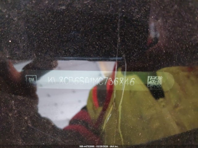 44702895 :رقم المزاد ، KL8CB6SA1MC736846 vin ، 2021 Chevrolet Spark Fwd Ls Automatic مزاد بيع