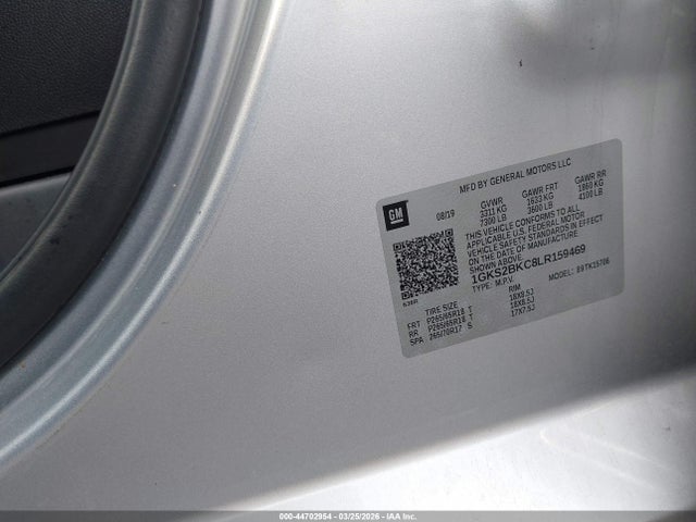 Продаж на аукціоні авто 2020 Gmc Yukon 4wd Slt, vin: 1GKS2BKC8LR159469, номер лоту: 44702954