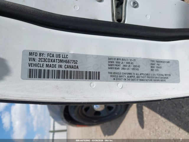 Продажа на аукционе авто 2021 Dodge Charger Police Rwd, vin: 2C3CDXAT3MH667752, номер лота: 44702992