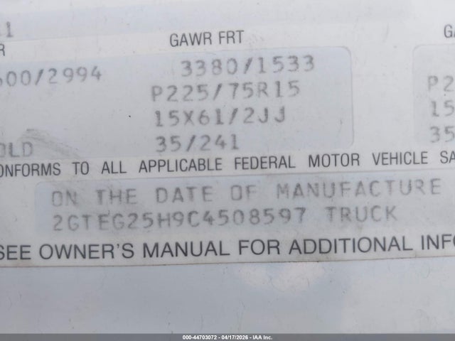 Aukcja sprzedaży 1982 Gmc Vandura G2500, vin: 2GTEG25H9C4508597, numer aukcji: 44703072