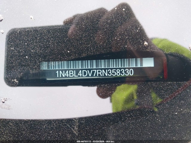 2024 Nissan Altima Sv Fwd მანქანა იყიდება აუქციონზე, vin: 1N4BL4DV7RN358330, აუქციონის ნომერი: 44703113