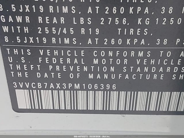 Aukcja sprzedaży 2023 Volkswagen Tiguan 2.0t Se R-line Black, vin: 3VVCB7AX3PM106396, numer aukcji: 44703273