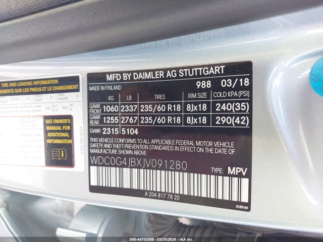 2018 MERCEDES-BENZ GLC 300 WDC0G4JBXJV091280 Photo 8