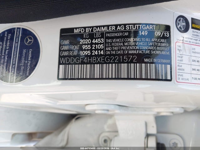 WDDGF4HBXEG221572 Mercedes-Benz C 250 Sport