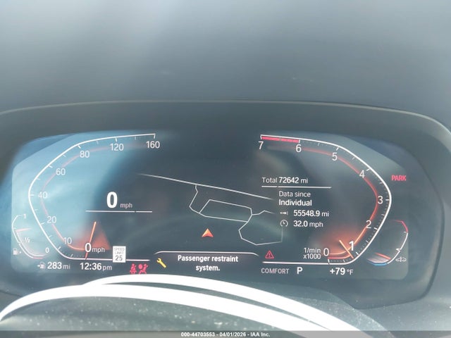 44703553 :رقم المزاد ، 5UXCX4C07L9B89291 vin ، 2020 Bmw X7 Xdrive50i مزاد بيع