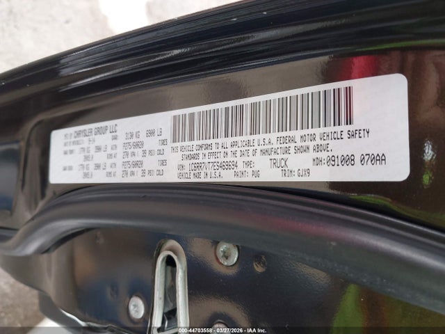 Aukcja sprzedaży 2014 Ram 1500 Laramie, vin: 1C6RR7VT7ES469694, numer aukcji: 44703558