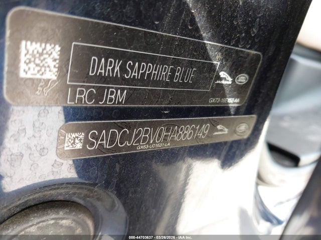 44703637 :رقم المزاد ، SADCJ2BV0HA886149 vin ، 2017 Jaguar F-pace 35t Premium مزاد بيع