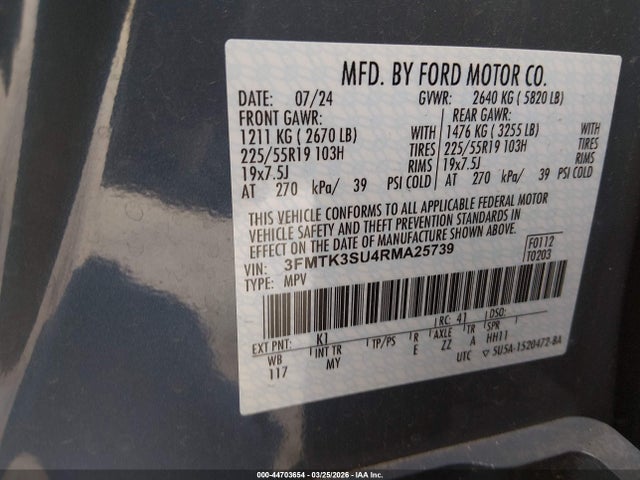 Ford Mustang Mach-e Premium 2024 3FMTK3SU4RMA25739 Image 9