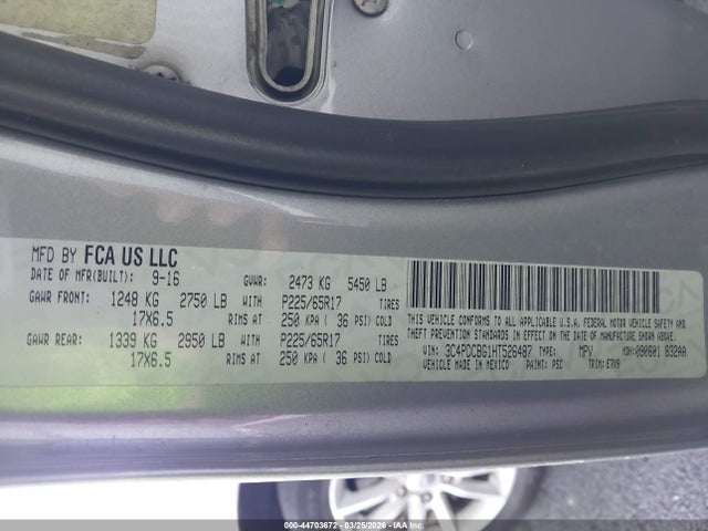 2017 DODGE JOURNEY 3C4PDCBG1HT526487 Photo 8