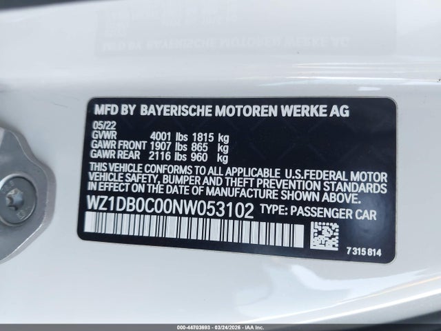 2022 TOYOTA GR SUPRA WZ1DB0C00NW053102 Photo 8