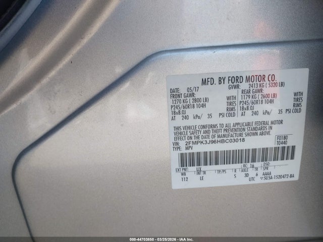 2017 FORD EDGE 2FMPK3J96HBC03018 Photo 8