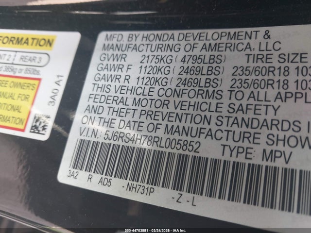 2024 HONDA CR-V 5J6RS4H78RL005852 Photo 8