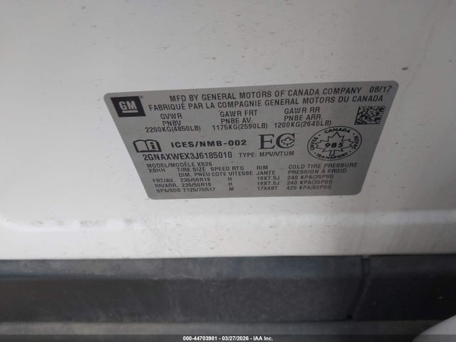 Chevrolet Equinox Premier 2018 2GNAXWEX3J6185010 Image 9