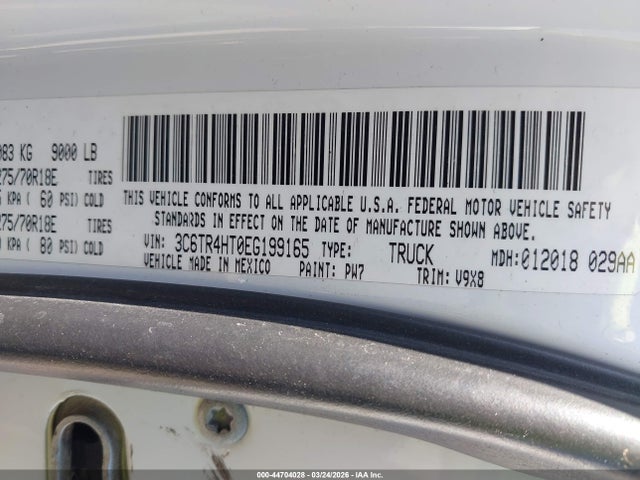 RAM 2500 Tradesman 2014 3C6TR4HT0EG199165 Image 9