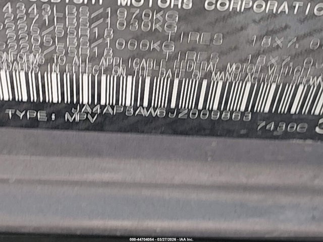 JA4AP3AW6JZ009863 Mitsubishi Outlander Sport 2.4 Se