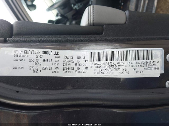 Aukcja sprzedaży 2014 Jeep Cherokee Limited, vin: 1C4PJMDS9EW178573, numer aukcji: 44704126