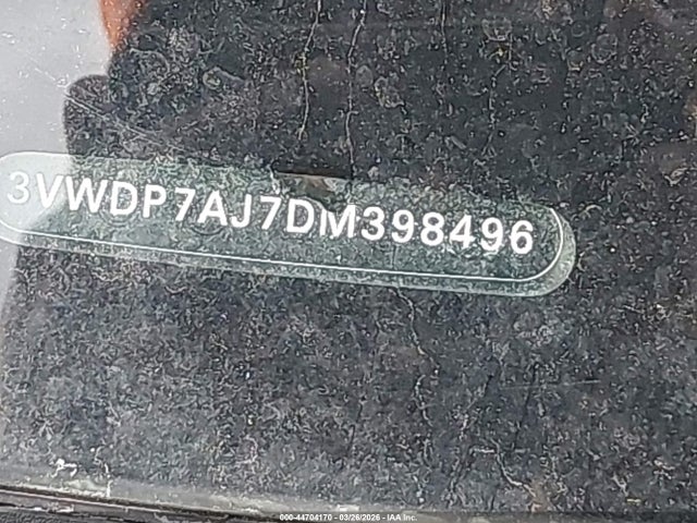 Продаж на аукціоні авто 2013 Volkswagen Jetta Se, vin: 3VWDP7AJ7DM398496, номер лоту: 44704170