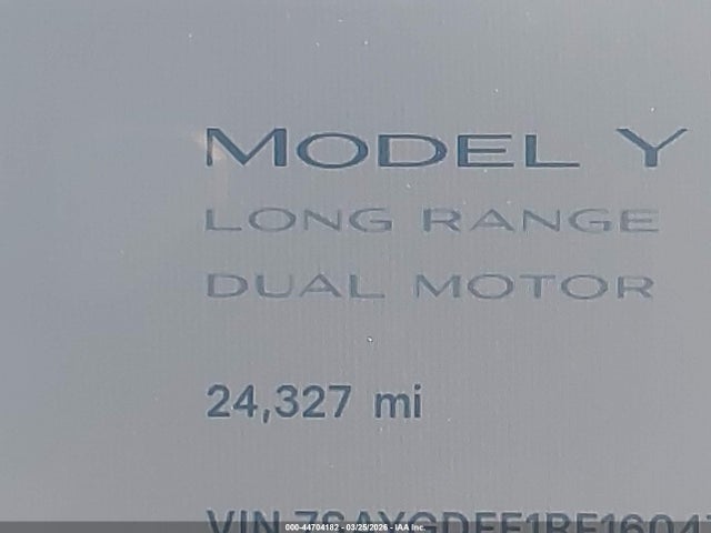 Продажа на аукционе авто 2024 Tesla Model Y Long Range Dual Motor All-wheel Drive, vin: 7SAYGDEE1RF160478, номер лота: 44704182