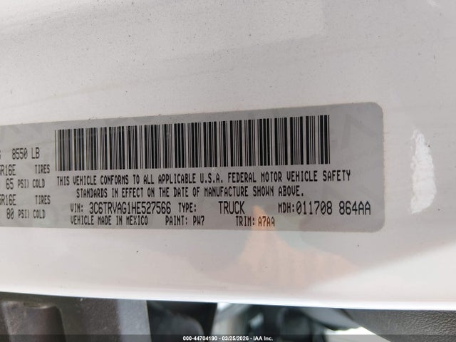 2017 RAM PROMASTER 1500 3C6TRVAG1HE527566 Photo 8