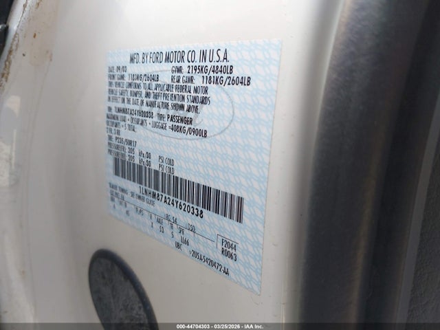 2004 LINCOLN LS 1LNHM87A24Y620338 Photo 8