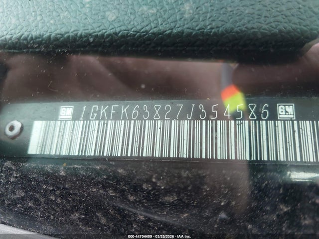 Продаж на аукціоні авто 2007 Gmc Yukon Denali, vin: 1GKFK63827J354586, номер лоту: 44704409
