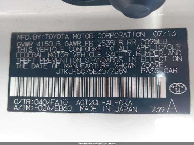 Scion TC 2014 JTKJF5C75E3077289 Image 9