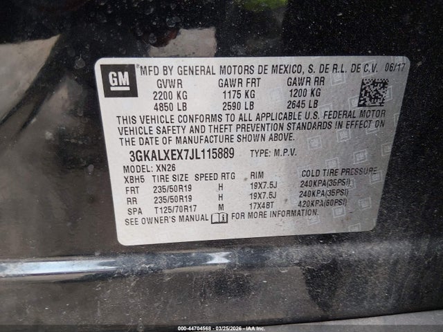 3GKALXEX7JL115889 GMC Terrain Denali
