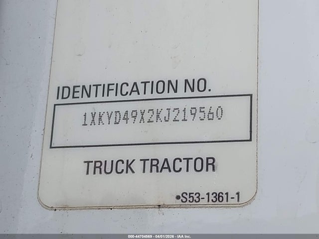 1XKYD49X2KJ219560 Kenworth T680