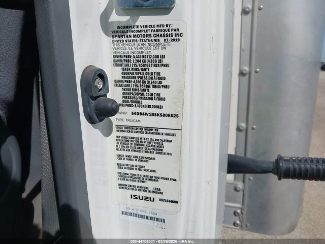 54DB4W1B5KS808525 Isuzu NPR