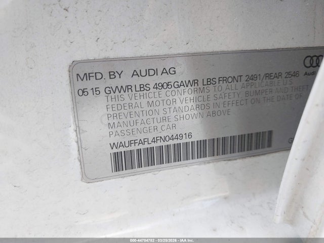 2015 AUDI A4 WAUFFAFL4FN044916 Photo 8