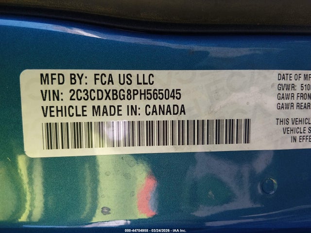 Dodge Charger Sxt 2023 2C3CDXBG8PH565045 Image 9