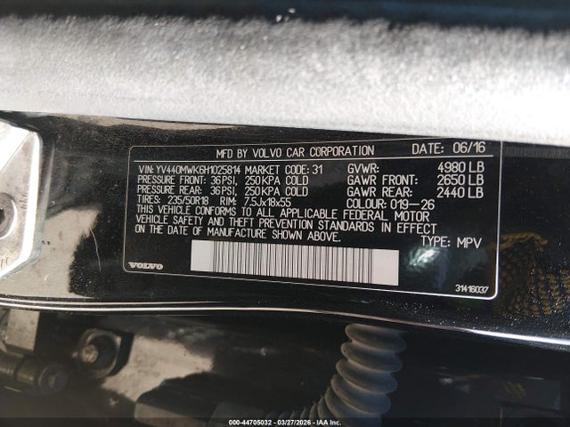 2017 VOLVO V60 CROSS COUNTRY YV440MWK6H1025814 Photo 8