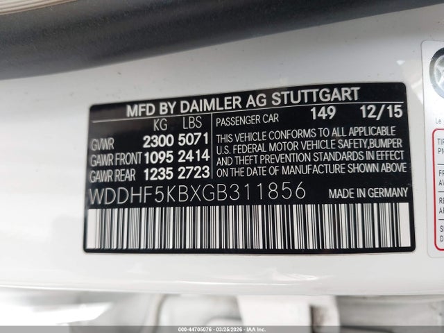 2016 MERCEDES-BENZ E 350 WDDHF5KBXGB311856 Photo 8