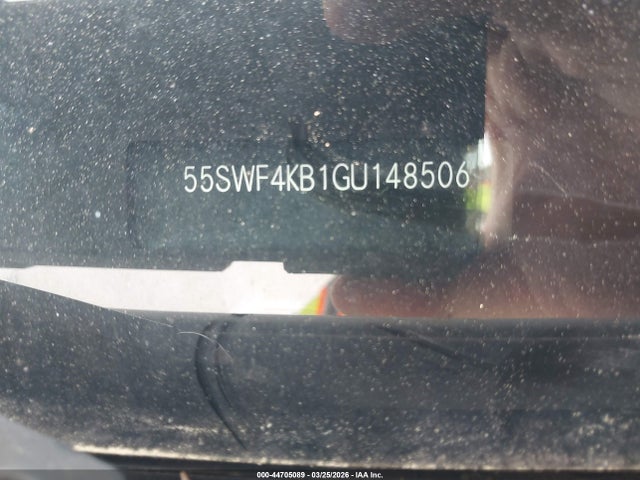 44705089 :رقم المزاد ، 55SWF4KB1GU148506 vin ، 2016 Mercedes-benz C 300 4matic مزاد بيع