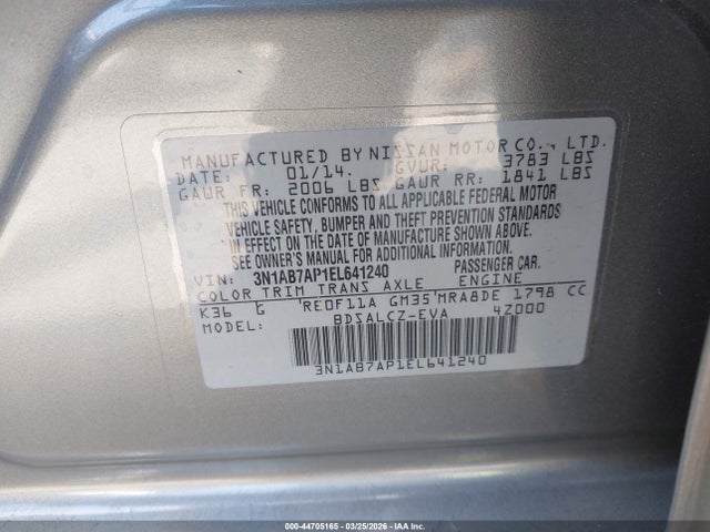 Nissan SENTRA S 2014 3N1AB7AP1EL641240 Image 9