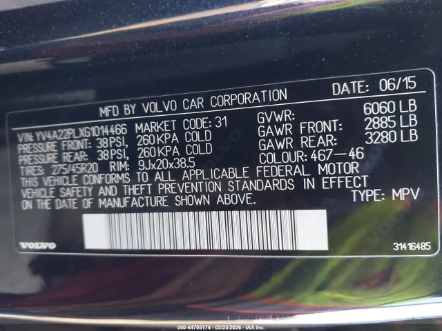 2016 VOLVO XC90 YV4A22PLXG1014466 Photo 8