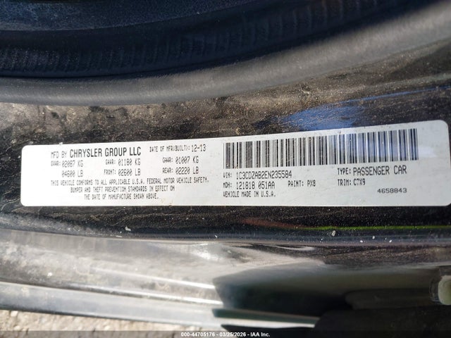 Dodge AVENGER SE 2014 1C3CDZAB2EN235584 Image 9