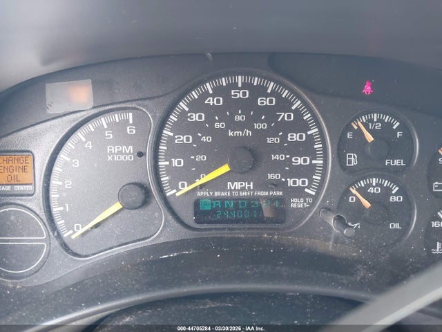 Aukcja sprzedaży 2000 Chevrolet Silverado 1500 Ls, vin: 2GCEK19T6Y1152447, numer aukcji: 44705284