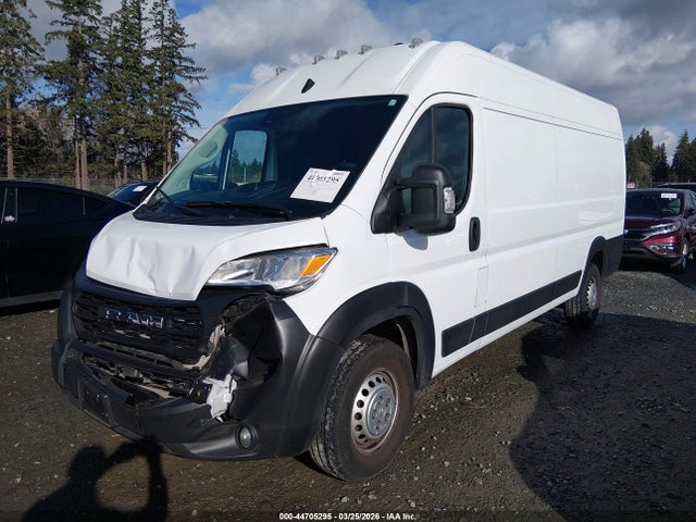 44705295 :رقم المزاد ، 3C6MRVJG9RE130953 vin ، 2024 Ram Promaster 3500 Cargo Van Tradesman High Roof 159 Wb Ext W/pass Seat مزاد بيع