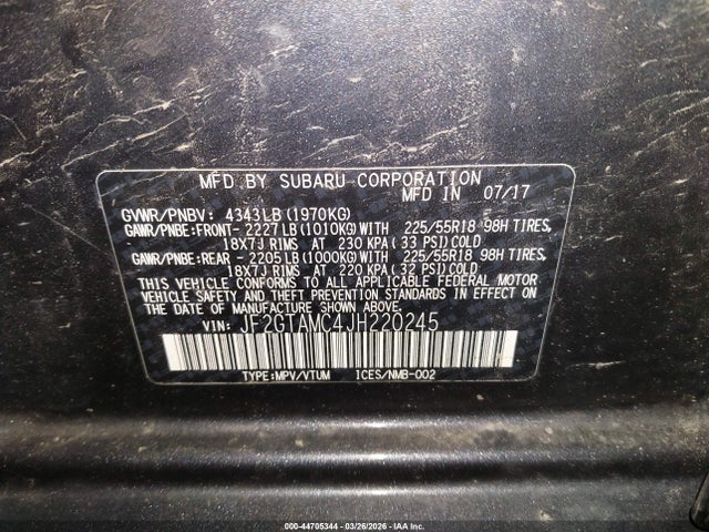 2018 SUBARU CROSSTREK JF2GTAMC4JH220245 Photo 8