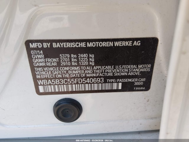 2015 BMW 535I WBA5B3C55FD540693 Photo 8