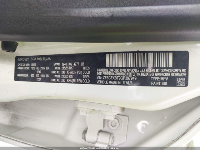 2016 FIAT 500X ZFBCFXBT9GP397949 Photo 8