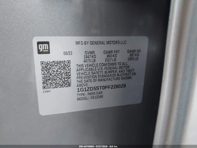 2023 CHEVROLET MALIBU 1G1ZD5ST0PF228029 Photo 8