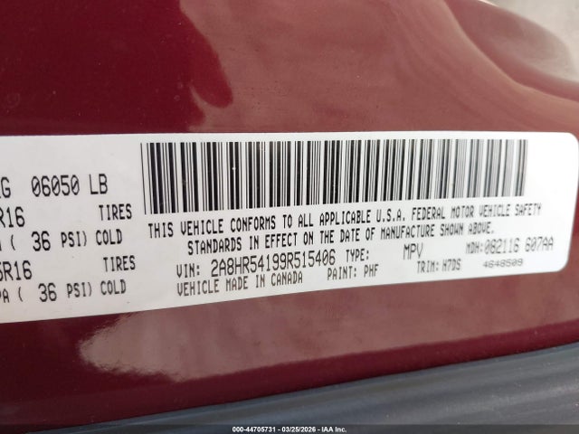 2009 CHRYSLER TOWN & COUNTRY 2A8HR54199R515406 Photo 8