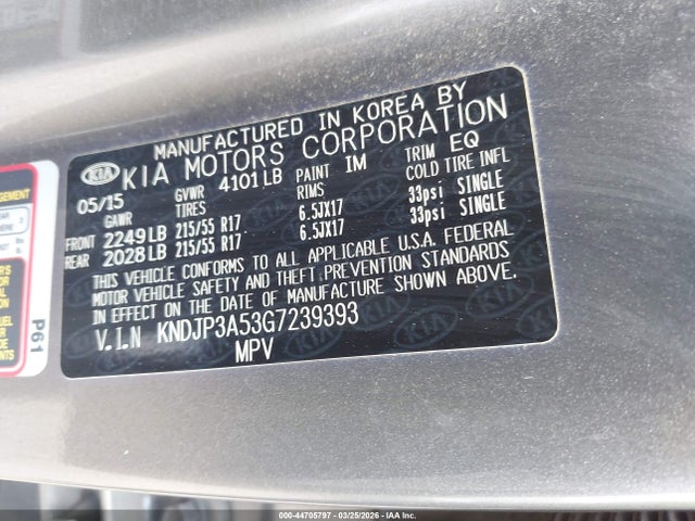 Продаж на аукціоні авто 2016 Kia Soul +, vin: KNDJP3A53G7239393, номер лоту: 44705797